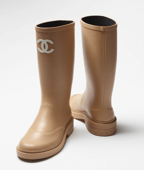 Gummistiefel Beige