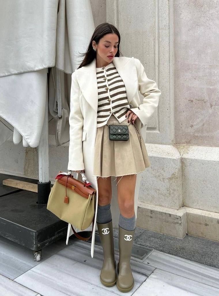 Gummistiefel Khaki