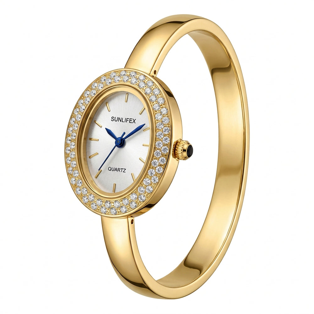 OVL Uhr Gold Zirkonia